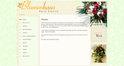 Desktop Screenshot of blumenhaus-kienitz.de